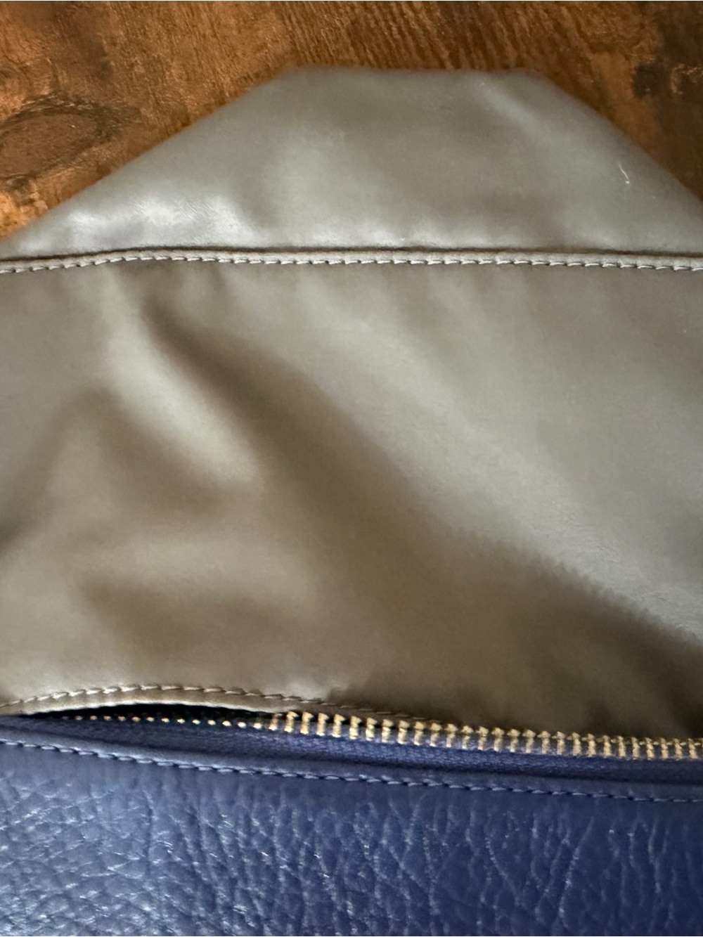 COACH Pebble Leather Crossbody in Royal Blue with Gold Hardware - Picture 7 of 11
